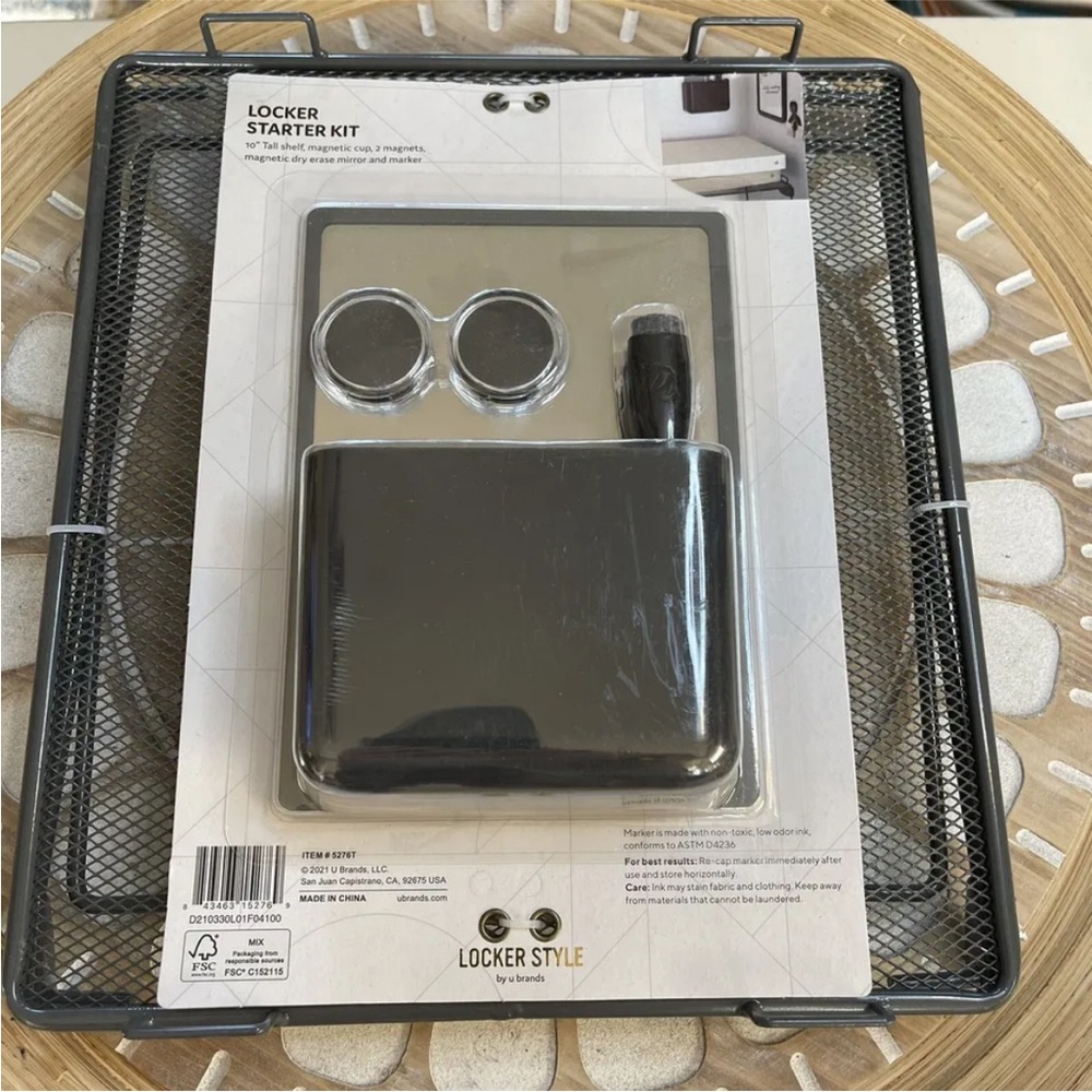 Locker Starter kit mesh 10” shelf & assessory kit